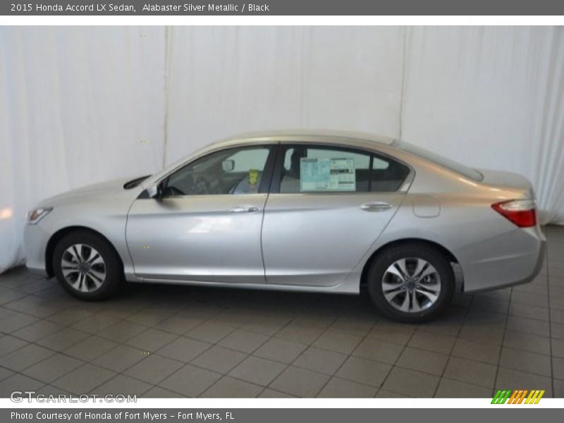 Alabaster Silver Metallic / Black 2015 Honda Accord LX Sedan