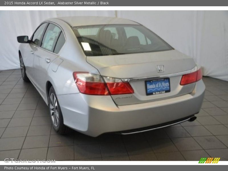 Alabaster Silver Metallic / Black 2015 Honda Accord LX Sedan