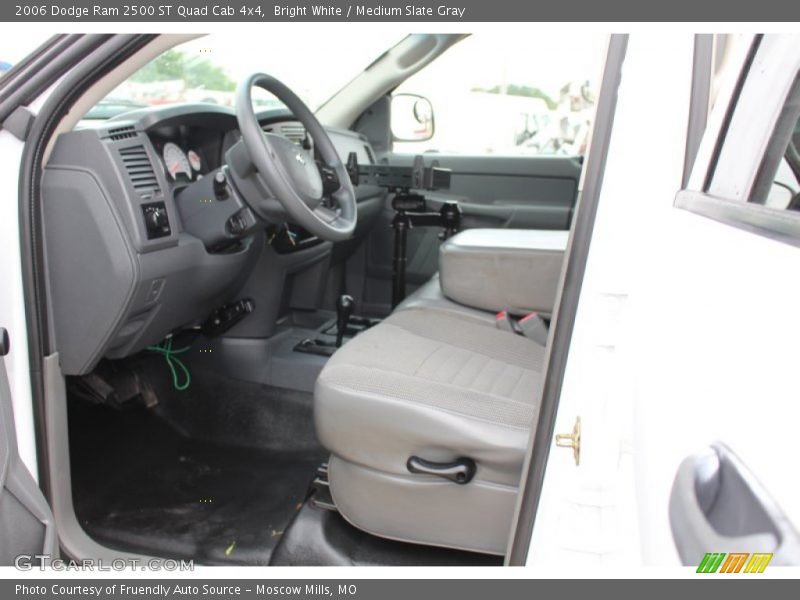 Bright White / Medium Slate Gray 2006 Dodge Ram 2500 ST Quad Cab 4x4