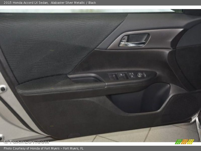 Alabaster Silver Metallic / Black 2015 Honda Accord LX Sedan