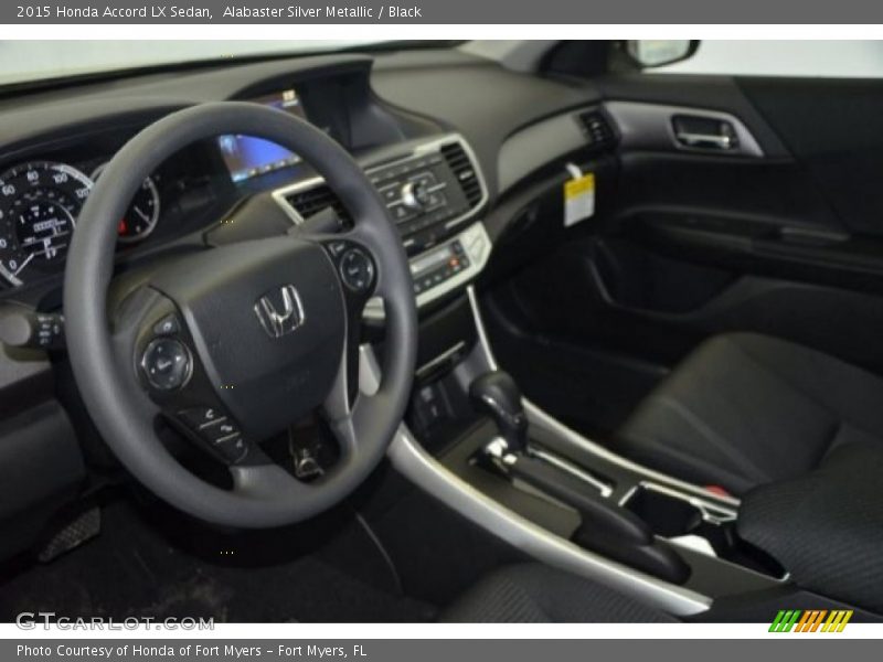 Alabaster Silver Metallic / Black 2015 Honda Accord LX Sedan