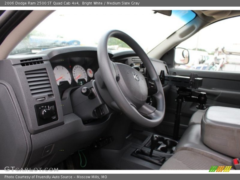Bright White / Medium Slate Gray 2006 Dodge Ram 2500 ST Quad Cab 4x4