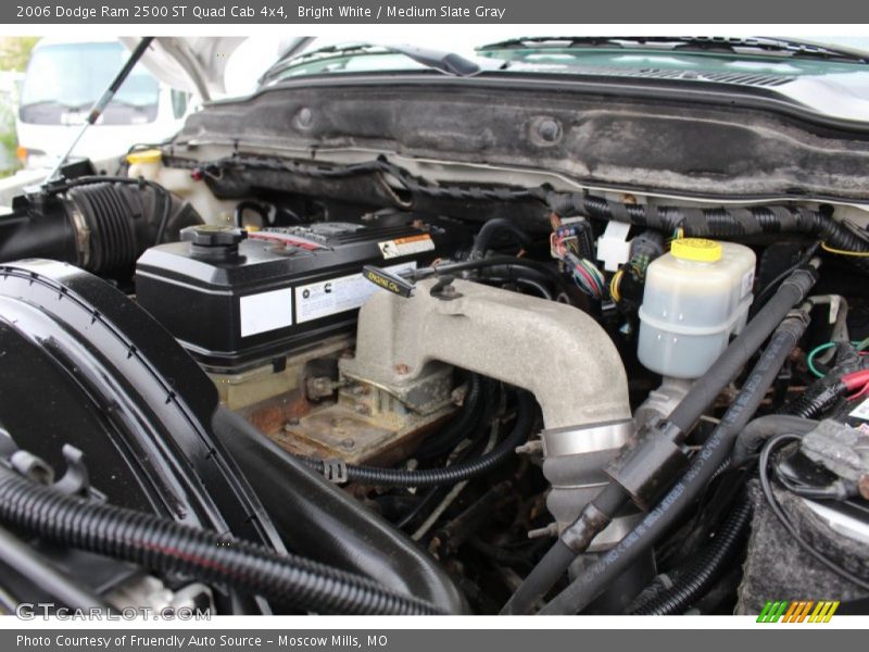 Bright White / Medium Slate Gray 2006 Dodge Ram 2500 ST Quad Cab 4x4