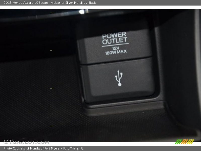 Alabaster Silver Metallic / Black 2015 Honda Accord LX Sedan