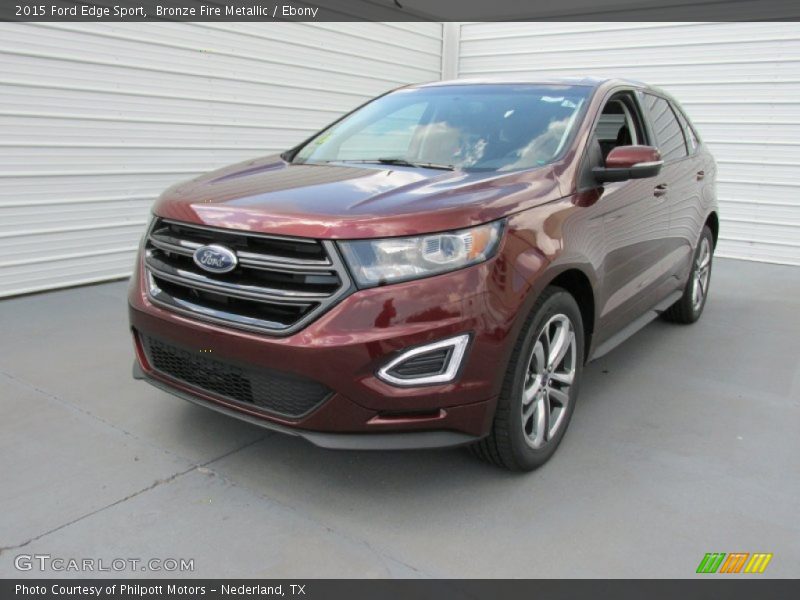 Bronze Fire Metallic / Ebony 2015 Ford Edge Sport