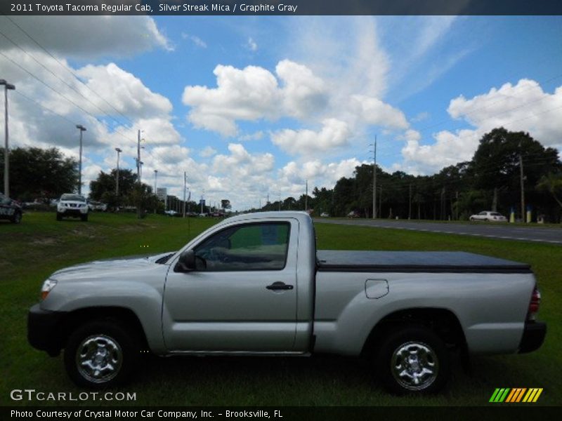 Silver Streak Mica / Graphite Gray 2011 Toyota Tacoma Regular Cab