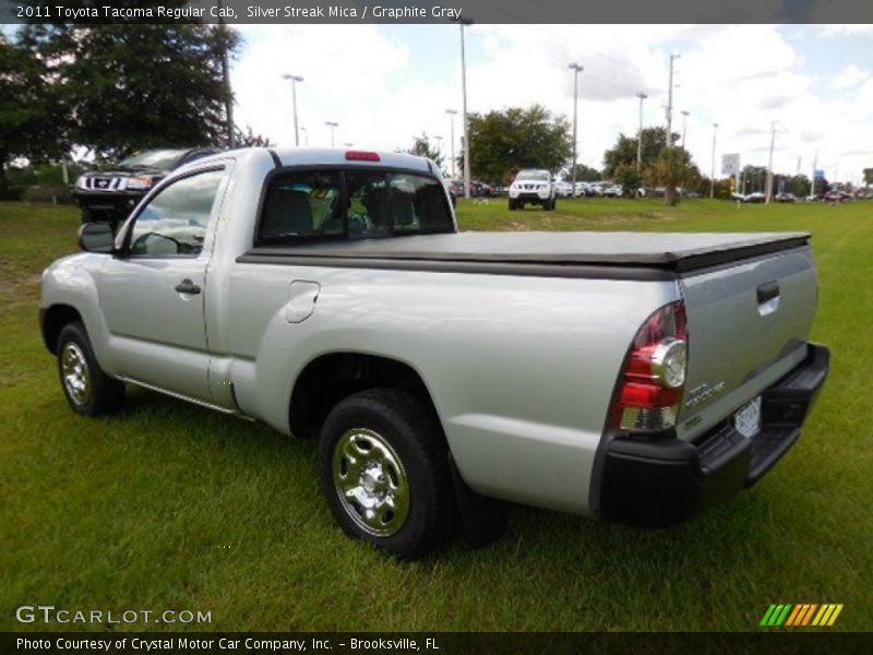 Silver Streak Mica / Graphite Gray 2011 Toyota Tacoma Regular Cab