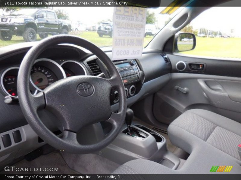 Silver Streak Mica / Graphite Gray 2011 Toyota Tacoma Regular Cab