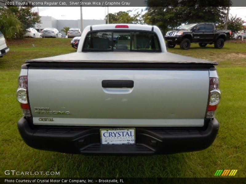 Silver Streak Mica / Graphite Gray 2011 Toyota Tacoma Regular Cab