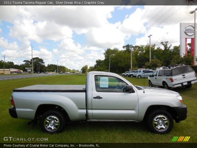 Silver Streak Mica / Graphite Gray 2011 Toyota Tacoma Regular Cab