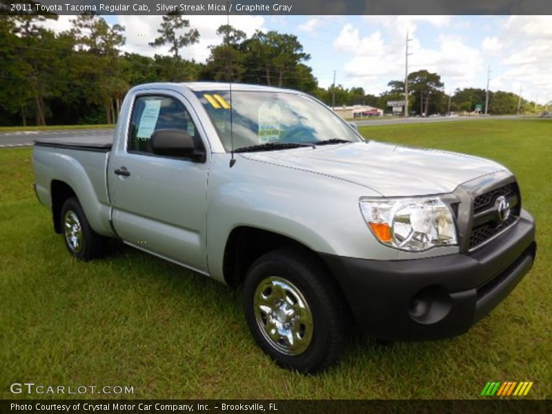 Silver Streak Mica / Graphite Gray 2011 Toyota Tacoma Regular Cab