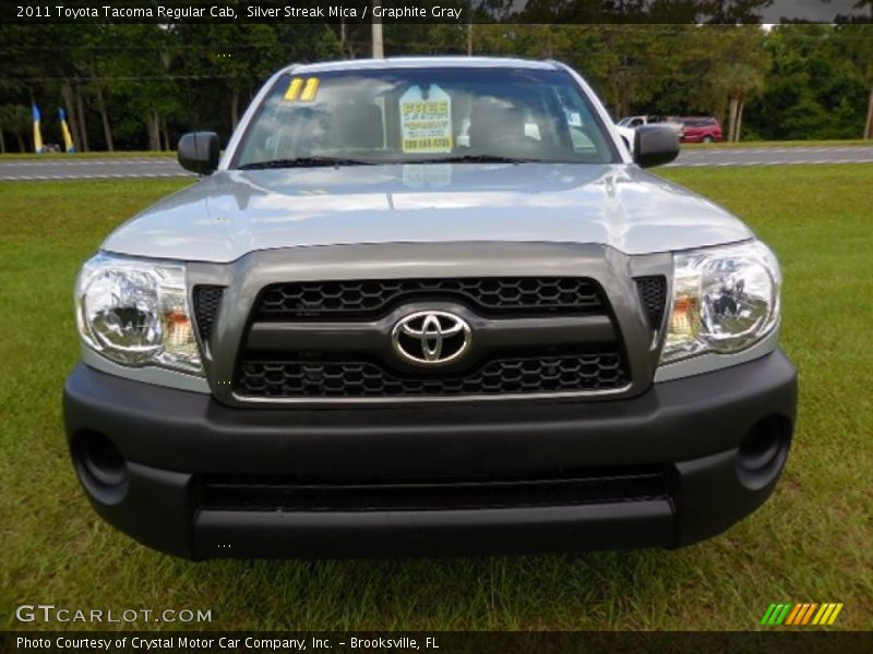 Silver Streak Mica / Graphite Gray 2011 Toyota Tacoma Regular Cab