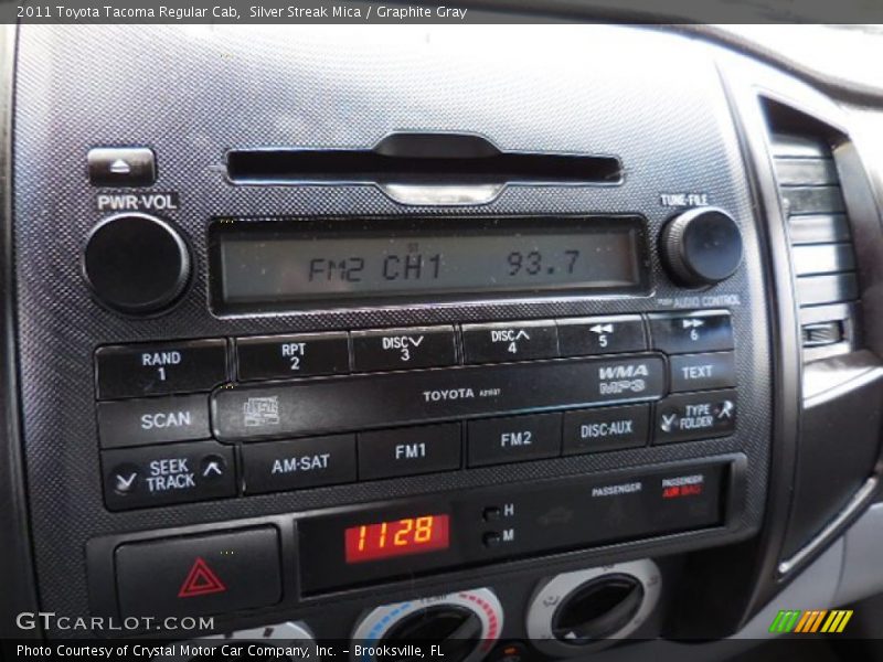 Silver Streak Mica / Graphite Gray 2011 Toyota Tacoma Regular Cab