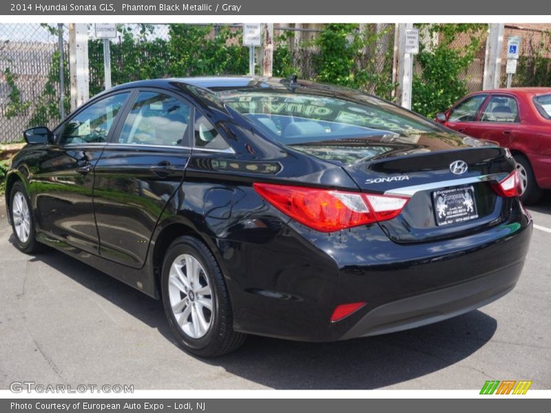 Phantom Black Metallic / Gray 2014 Hyundai Sonata GLS