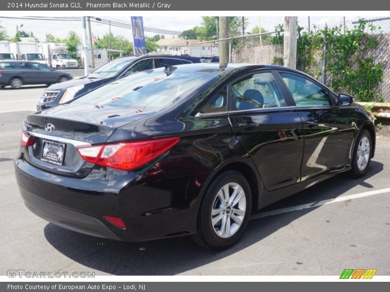 Phantom Black Metallic / Gray 2014 Hyundai Sonata GLS