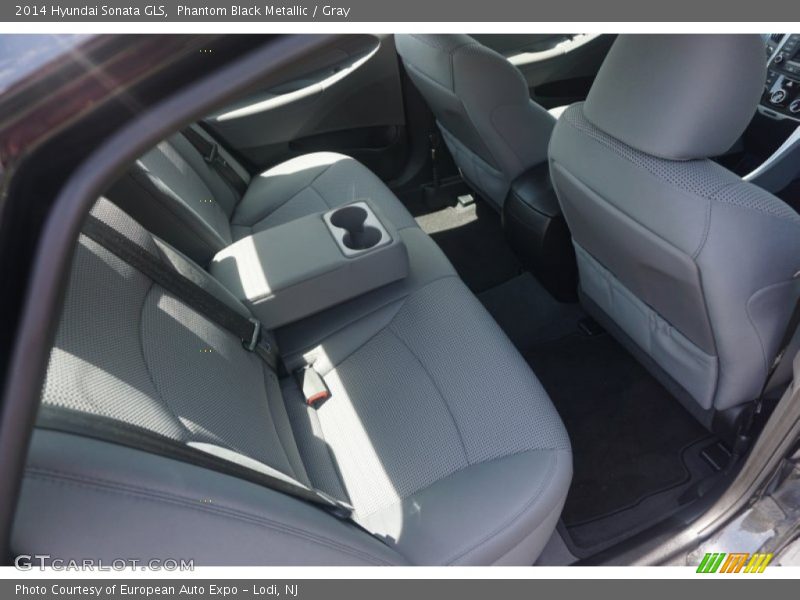 Phantom Black Metallic / Gray 2014 Hyundai Sonata GLS