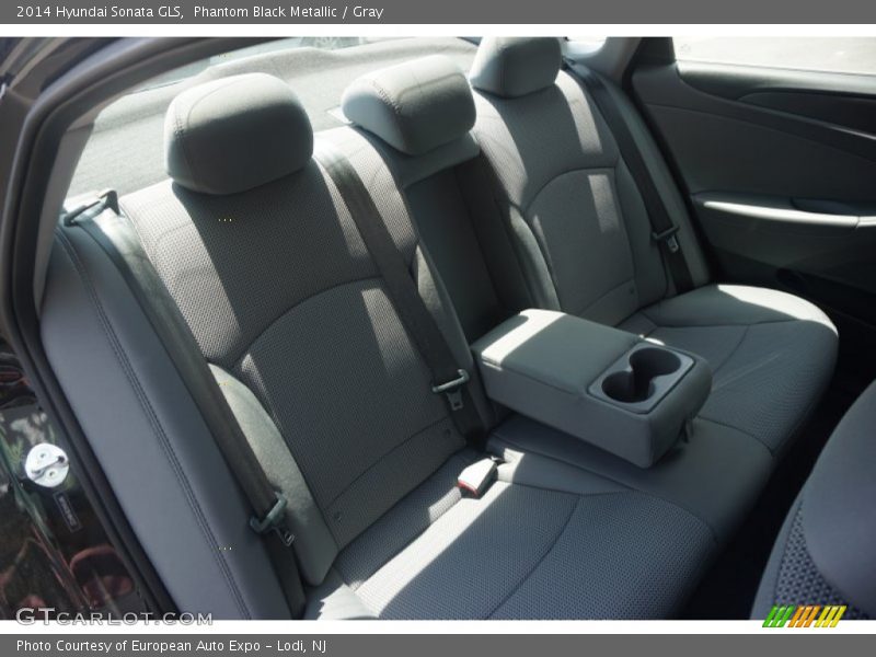 Phantom Black Metallic / Gray 2014 Hyundai Sonata GLS