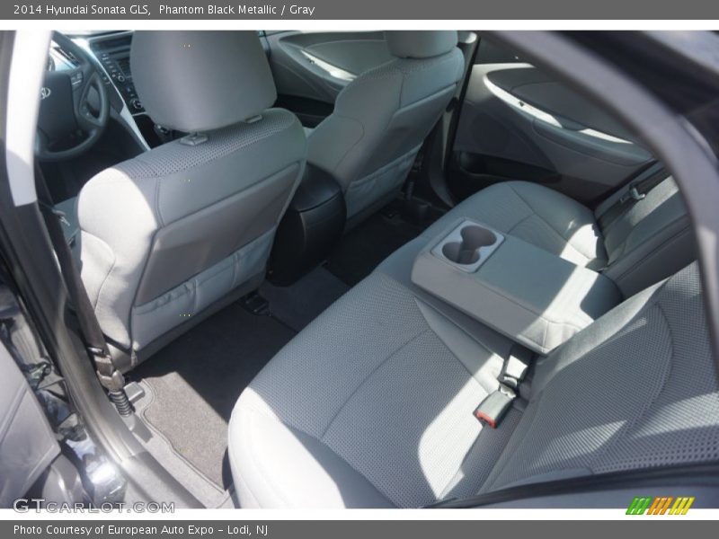 Phantom Black Metallic / Gray 2014 Hyundai Sonata GLS