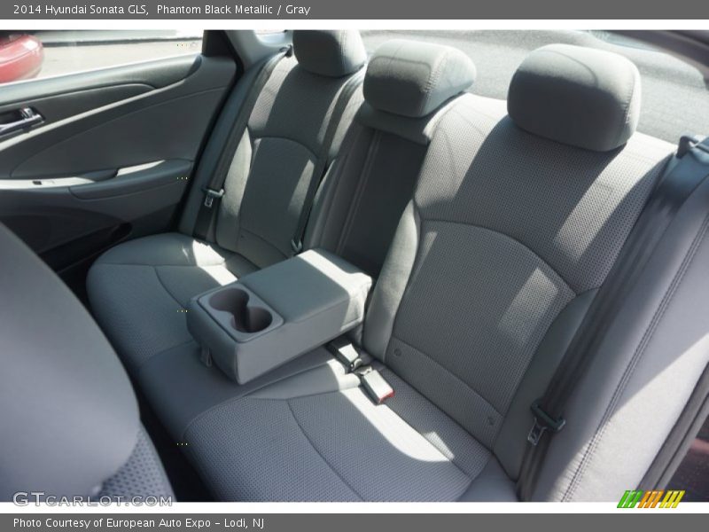 Phantom Black Metallic / Gray 2014 Hyundai Sonata GLS
