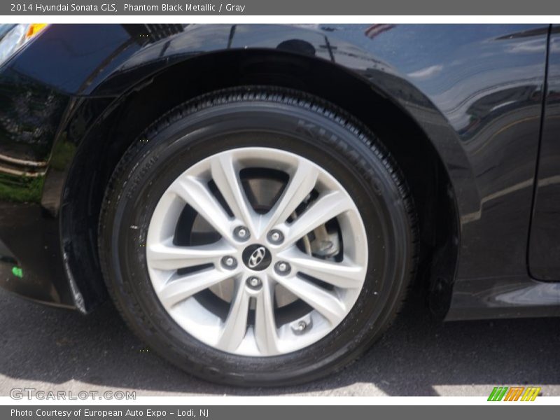 Phantom Black Metallic / Gray 2014 Hyundai Sonata GLS