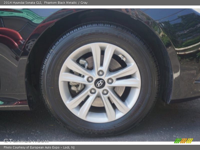 Phantom Black Metallic / Gray 2014 Hyundai Sonata GLS