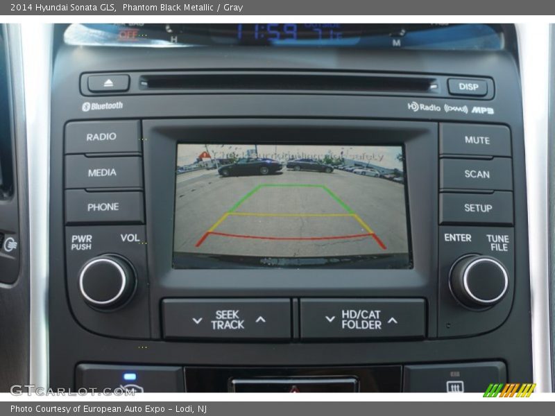 Phantom Black Metallic / Gray 2014 Hyundai Sonata GLS