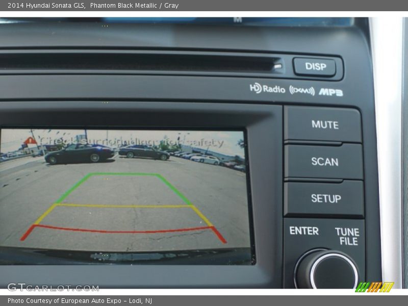 Phantom Black Metallic / Gray 2014 Hyundai Sonata GLS