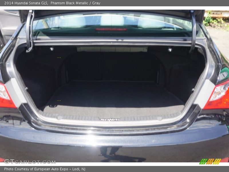 Phantom Black Metallic / Gray 2014 Hyundai Sonata GLS