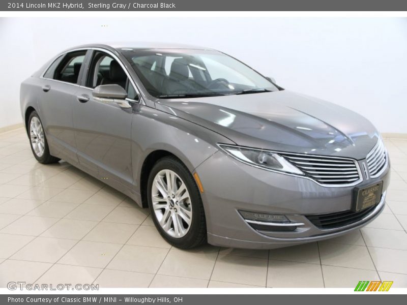 Sterling Gray / Charcoal Black 2014 Lincoln MKZ Hybrid