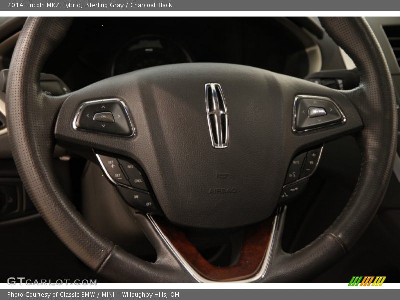 Sterling Gray / Charcoal Black 2014 Lincoln MKZ Hybrid