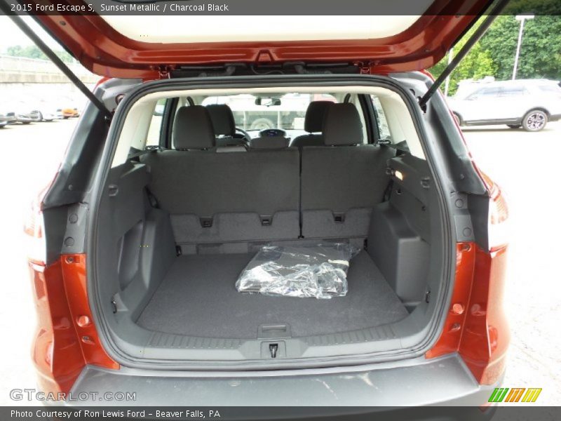 Sunset Metallic / Charcoal Black 2015 Ford Escape S