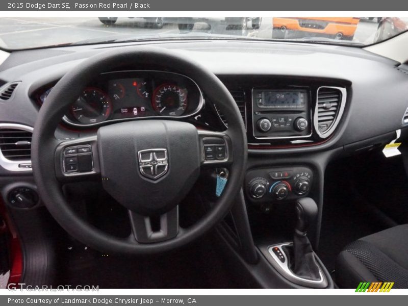 Passion Red Pearl / Black 2015 Dodge Dart SE