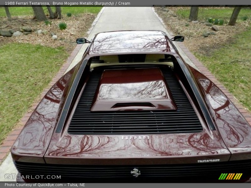 Bruno Mogano Metallic (Burgundy) / Cream 1988 Ferrari Testarossa