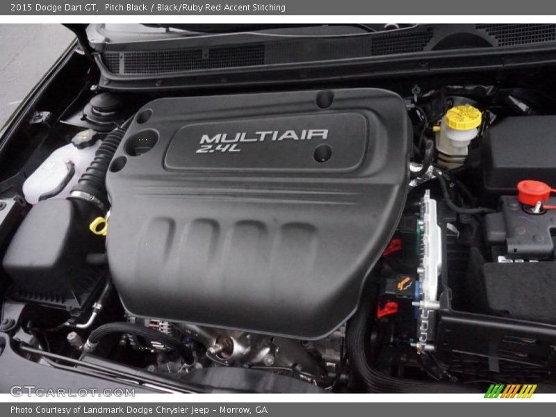 Pitch Black / Black/Ruby Red Accent Stitching 2015 Dodge Dart GT