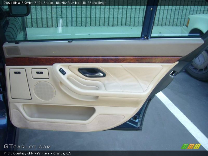Biarritz Blue Metallic / Sand Beige 2001 BMW 7 Series 740iL Sedan