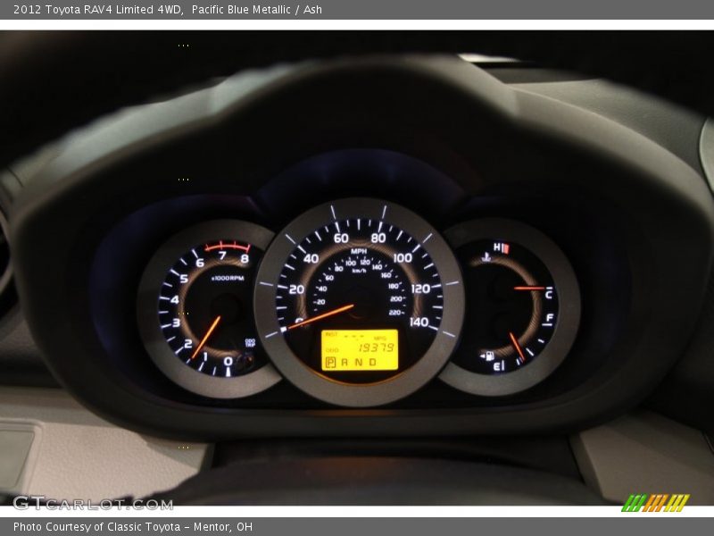 Pacific Blue Metallic / Ash 2012 Toyota RAV4 Limited 4WD