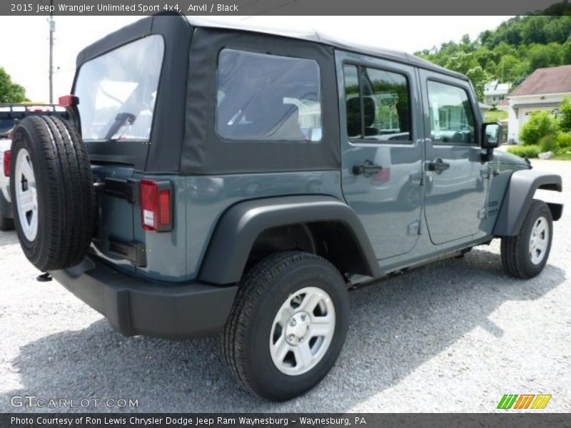 Anvil / Black 2015 Jeep Wrangler Unlimited Sport 4x4