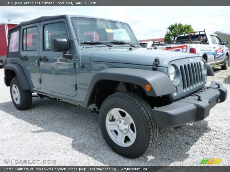 Anvil / Black 2015 Jeep Wrangler Unlimited Sport 4x4