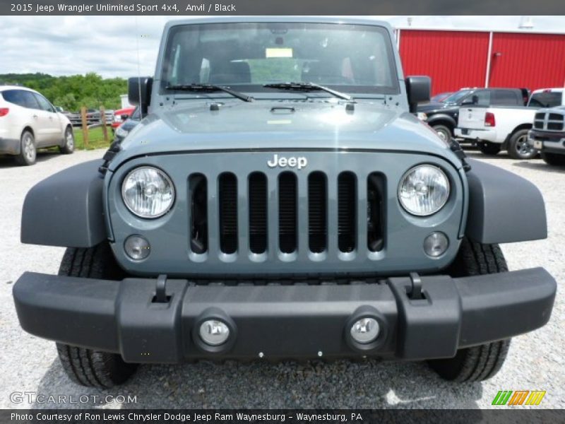 Anvil / Black 2015 Jeep Wrangler Unlimited Sport 4x4