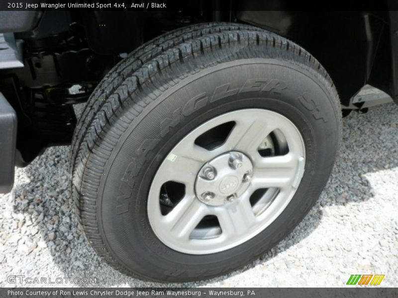 Anvil / Black 2015 Jeep Wrangler Unlimited Sport 4x4