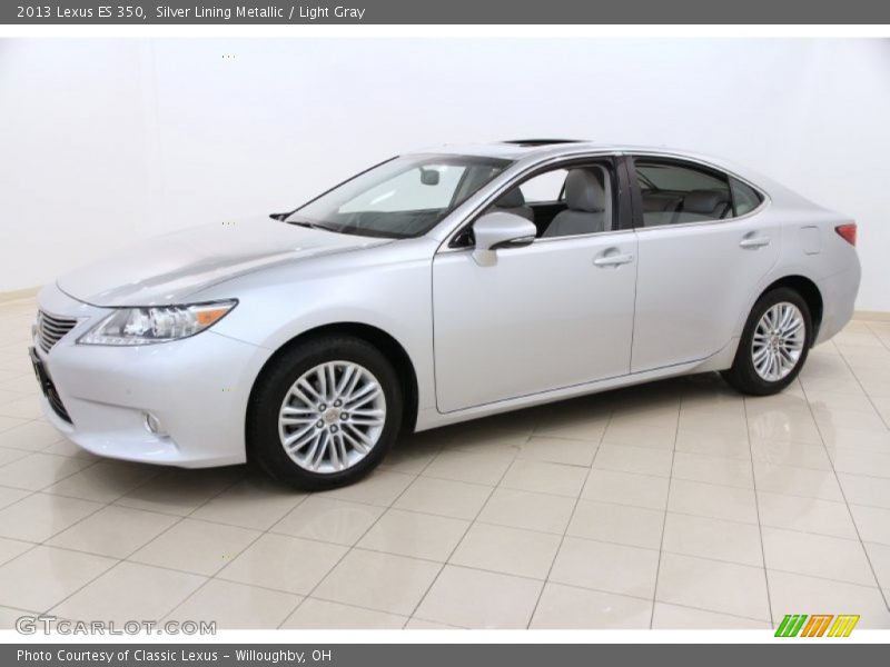 Silver Lining Metallic / Light Gray 2013 Lexus ES 350