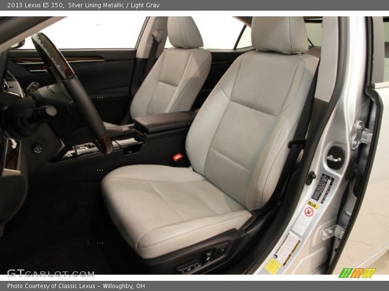 Silver Lining Metallic / Light Gray 2013 Lexus ES 350