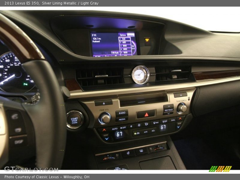 Silver Lining Metallic / Light Gray 2013 Lexus ES 350
