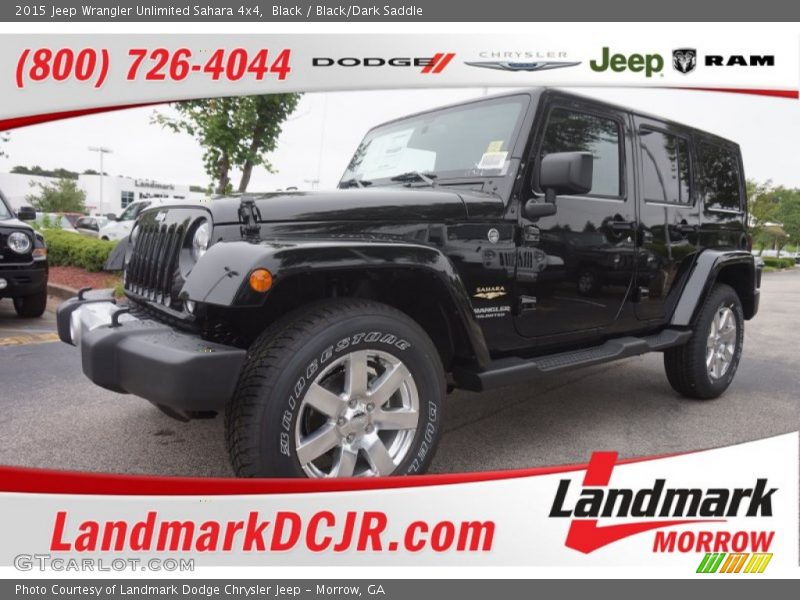 Black / Black/Dark Saddle 2015 Jeep Wrangler Unlimited Sahara 4x4