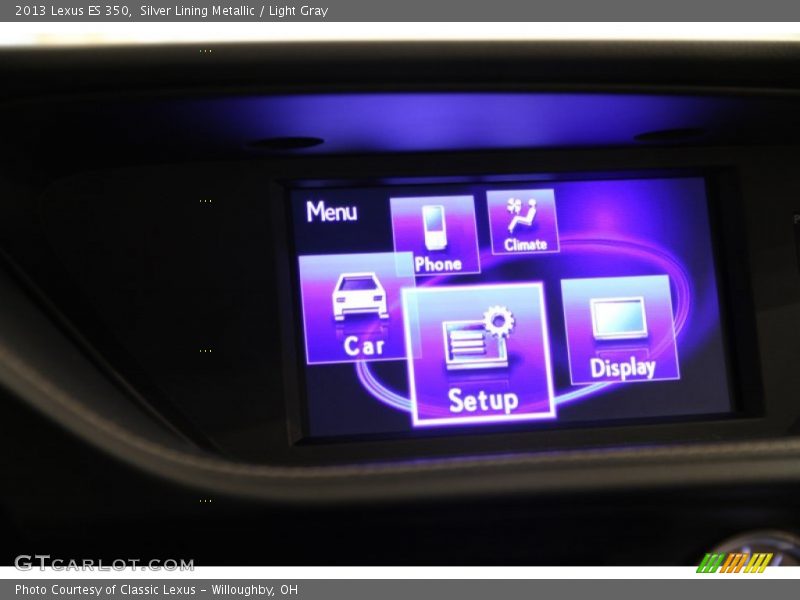 Silver Lining Metallic / Light Gray 2013 Lexus ES 350