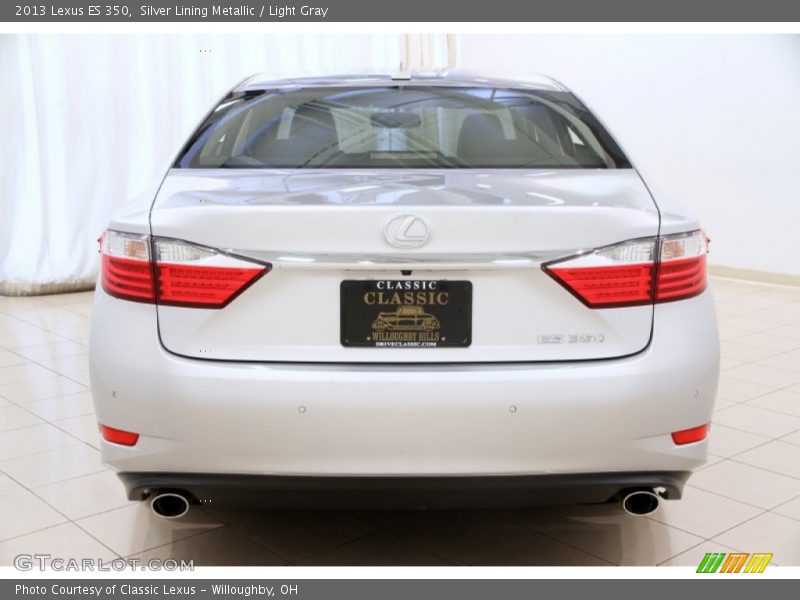 Silver Lining Metallic / Light Gray 2013 Lexus ES 350