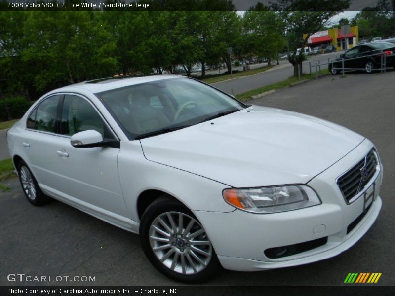 Ice White / Sandstone Beige 2008 Volvo S80 3.2