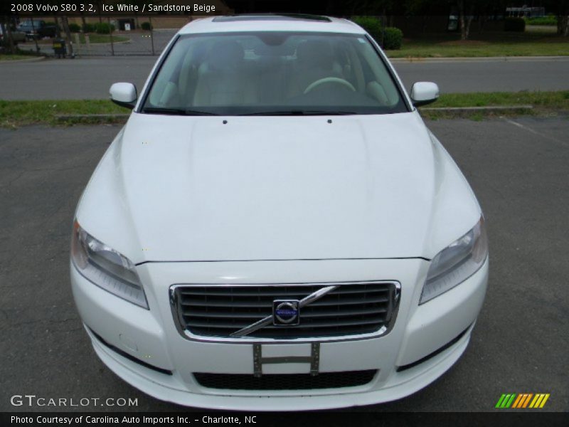 Ice White / Sandstone Beige 2008 Volvo S80 3.2