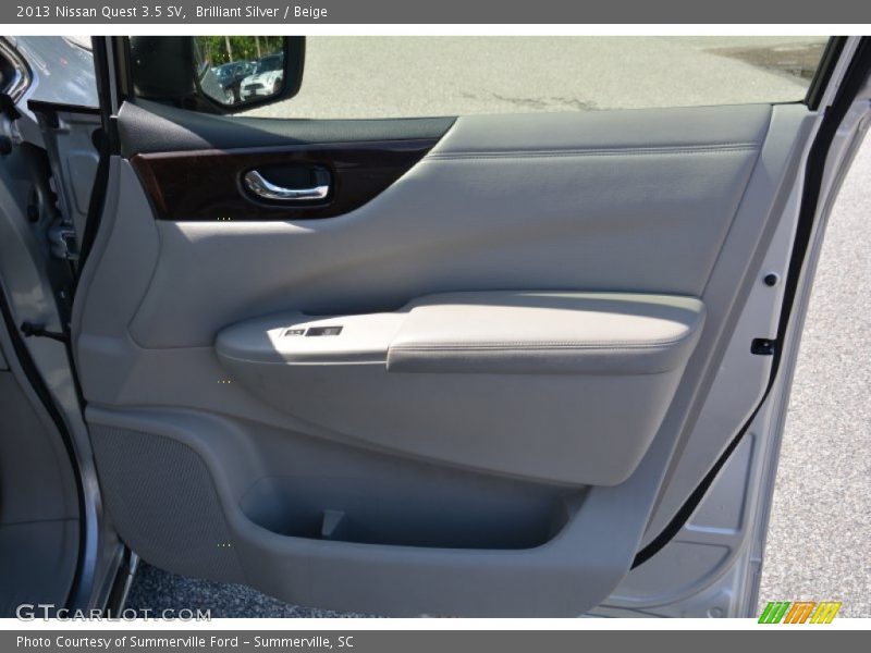Brilliant Silver / Beige 2013 Nissan Quest 3.5 SV
