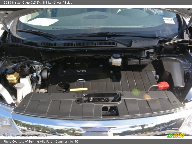 Brilliant Silver / Beige 2013 Nissan Quest 3.5 SV